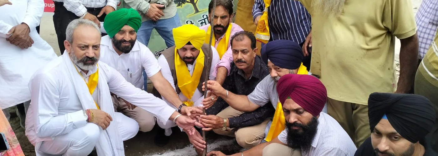 Tree plantation drive with community leaders